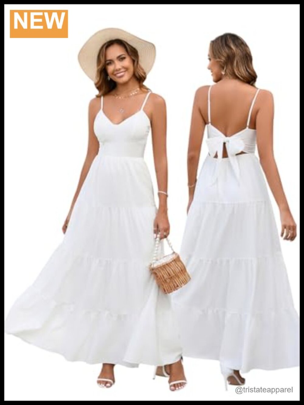 Women's Floral Maxi Sundress Boho Beach Long Dress Sleeveless V-Neck